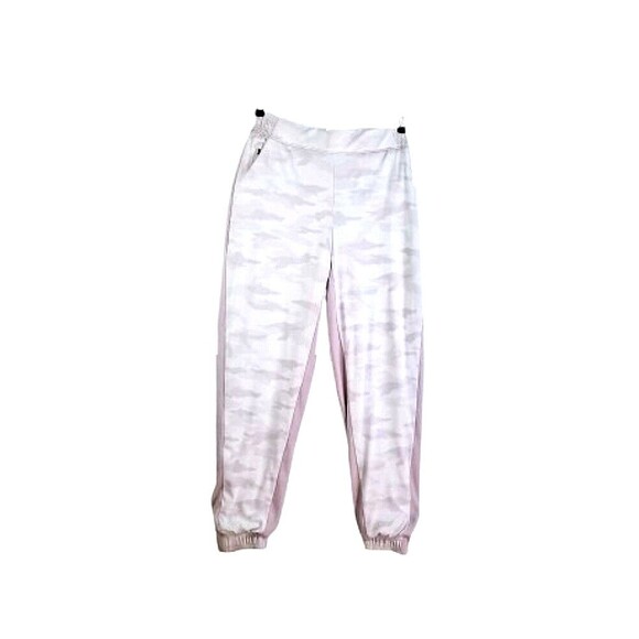 ATHLETA Brooklyn Camo Lined Jogger Purple Sz Large Pull On Pants - Picture 2 of 14
